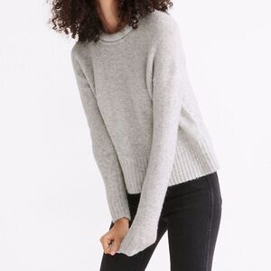 Madewell light gray pullover sweater